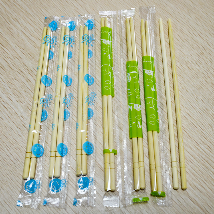 bamboo chopsticks with OPP cover